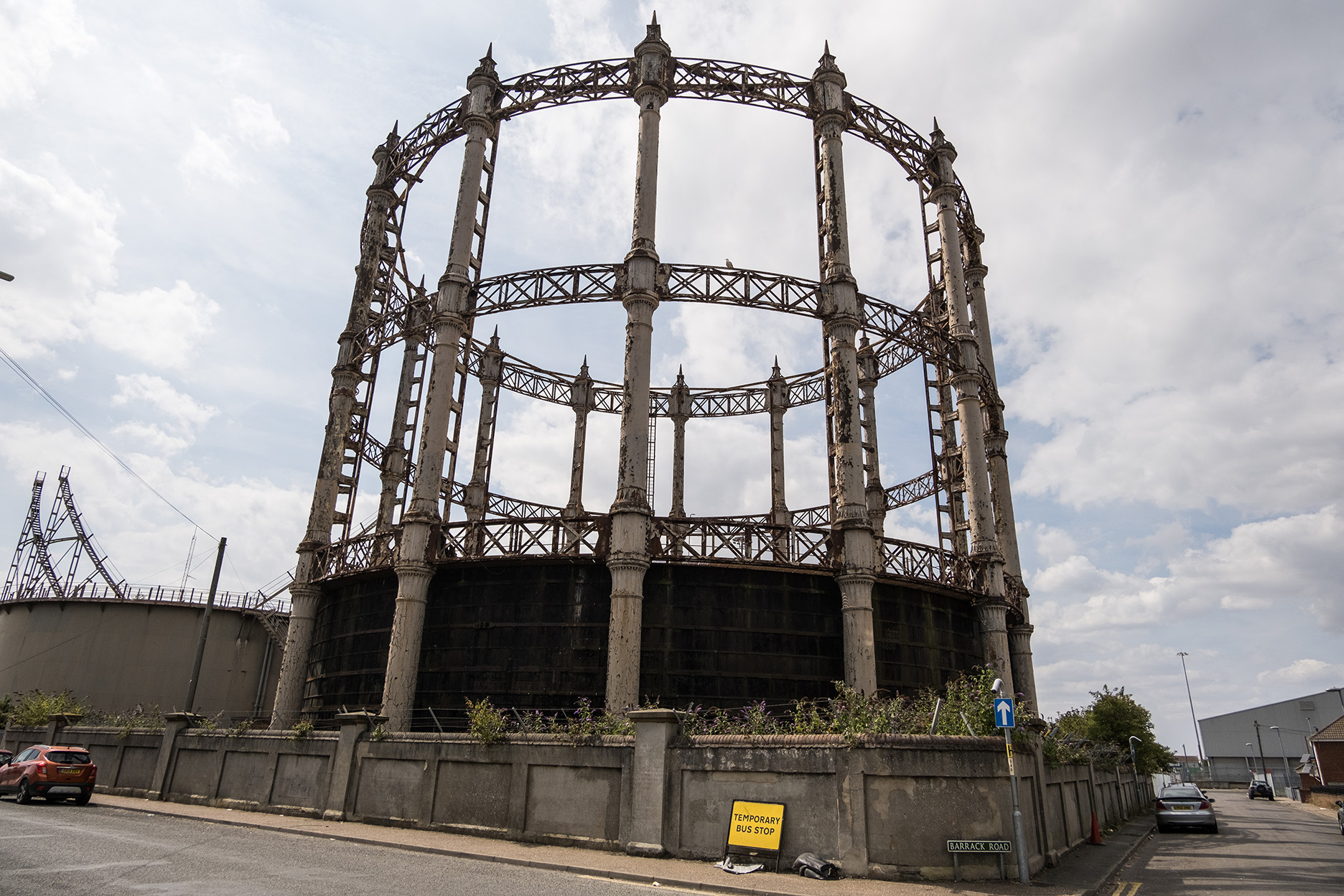 Victorian gas holder in Great Yarmouth